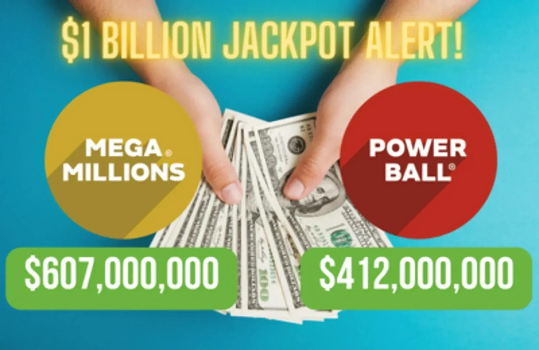Mega Millions 和 Powerball 的 jackpot 总额超过 10 亿美元！